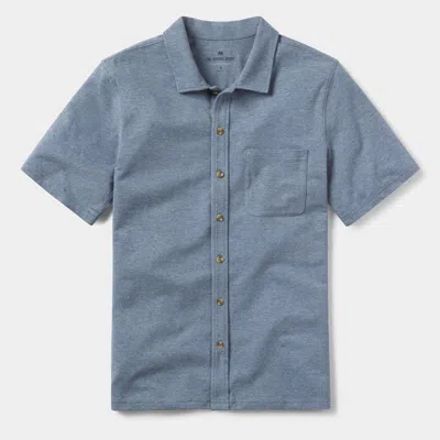 Shop The Normal Brand Active Puremeso Weekend Button Down Shirt In Blue