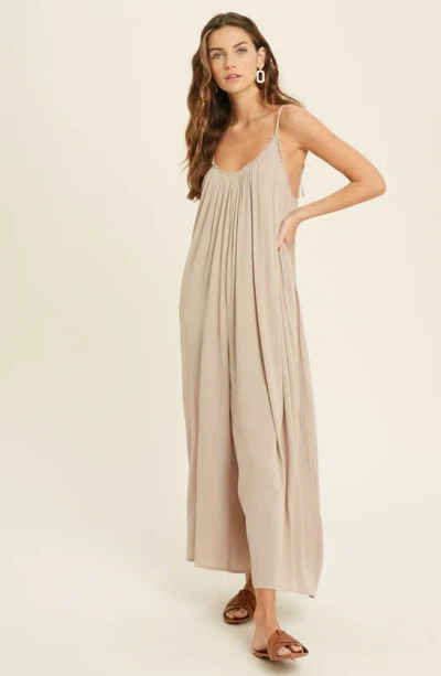 Shop Wishlist Camisole Jumpsuit In Taupe
