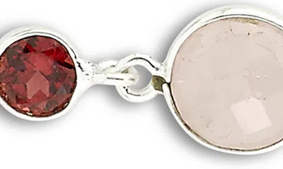 Samuel B. Sterling Silver Semiprecious Stone Drop Earrings In Multi