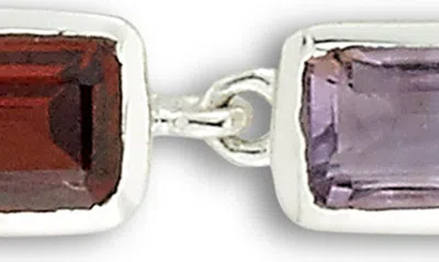 Samuel B. Multi Stone Baguette Cut Drop Earrings In Multi