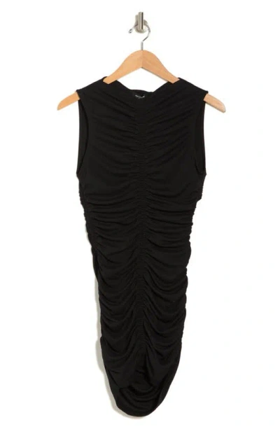 Shop Area Stars Ruched Dress In Black