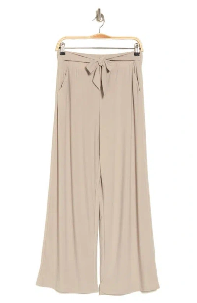 Shop Philosophy By Rpublic Clothing Tie Waist Pull-on Pants In Taupe