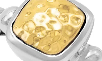 Samuel B. Square Cut Bubble Band Ring In Silver And Gold