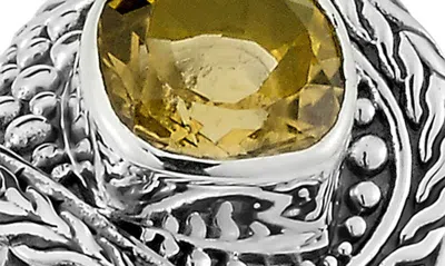 Samuel B. Cushion Cut Filigree Ring In Yellow