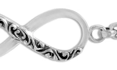 Samuel B. Silver Infinity Necklace In Silver