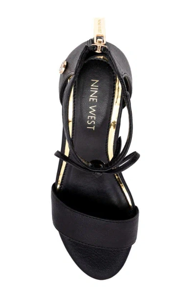 Shop Nine West Kids' Block Heel Sandal In Black