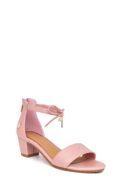 Shop Nine West Kids' Block Heel Sandal In Pink