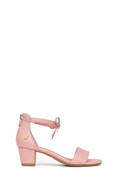 Shop Nine West Kids' Block Heel Sandal In Pink