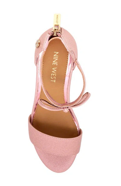 Shop Nine West Kids' Block Heel Sandal In Pink