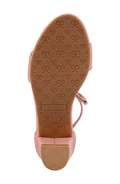 Shop Nine West Kids' Block Heel Sandal In Pink