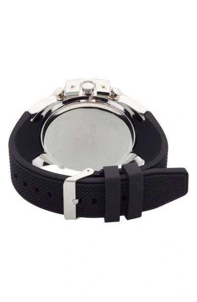 Shop I Touch Rocawear Analog & Digital Silicone Strap Watch, 51mm Case In Black