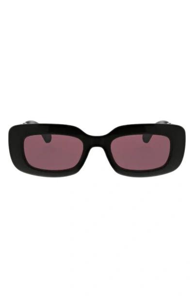 Shop Bcbg 49mm Twist Oval Sunglasses In Black
