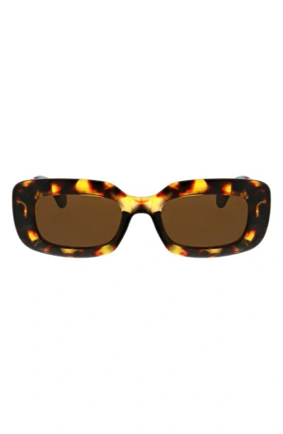 Shop Bcbg 49mm Twist Oval Sunglasses In Tortoise