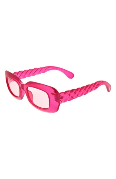 Shop Bcbg 49mm Twist Oval Sunglasses In Pink