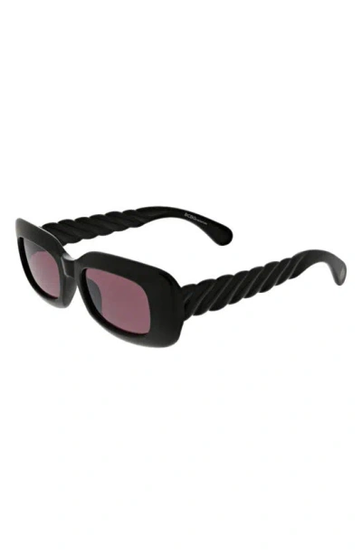 Shop Bcbg 49mm Twist Oval Sunglasses In Black