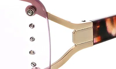 Bcbg 66mm Y2k Rimless Rectangle Sunglasses In Shiny Gold
