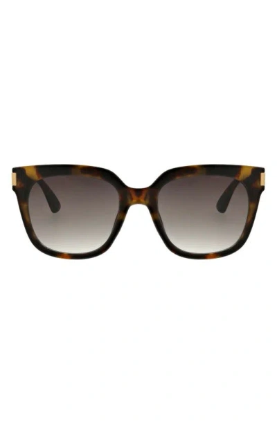 Shop Bcbg 54mm Classic Square Sunglasses In Golden Tortoise