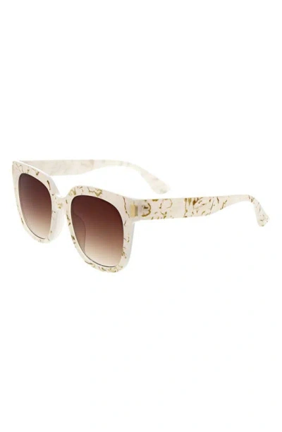 Shop Bcbg 54mm Classic Square Sunglasses In Pearl Havana