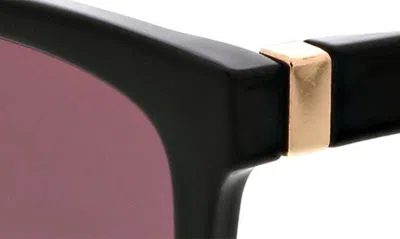 Shop Bcbg 54mm Classic Square Sunglasses In Shiny Black
