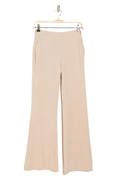 Shop Truth Crepe Wide Leg Pants In Soft Taupe