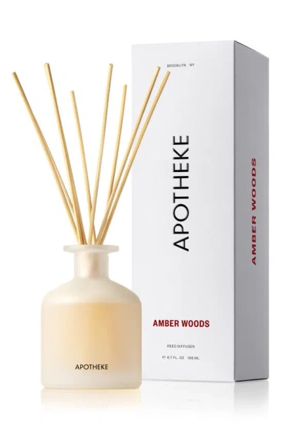 Shop Apotheke Amber Woods Reed Diffuser In White