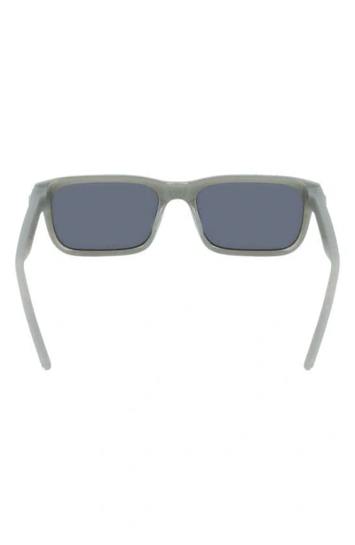 Shop Converse Restore 54mm Rectangular Sunglasses In Milky Summit Sage