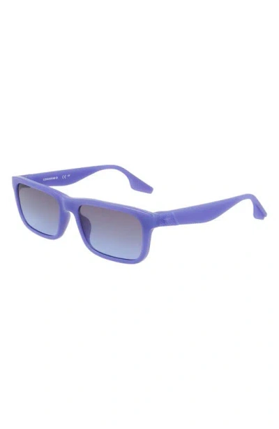 Shop Converse Restore 54mm Rectangular Sunglasses In Milky Ultraviolet