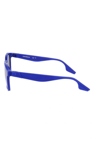 Shop Converse Restore 52mm Square Sunglasses In Milky  Blue