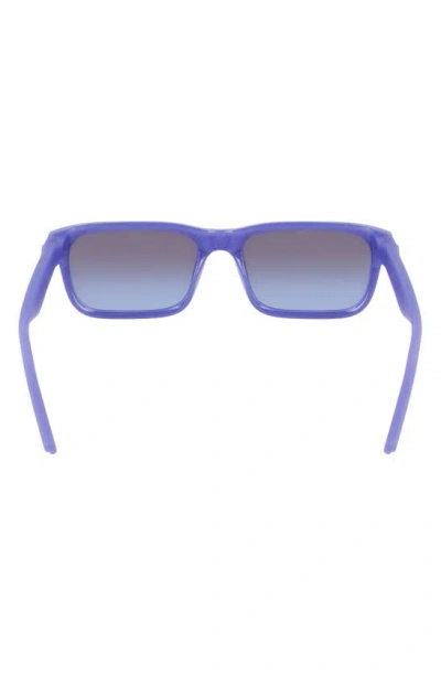 Shop Converse Restore 54mm Rectangular Sunglasses In Milky Ultraviolet