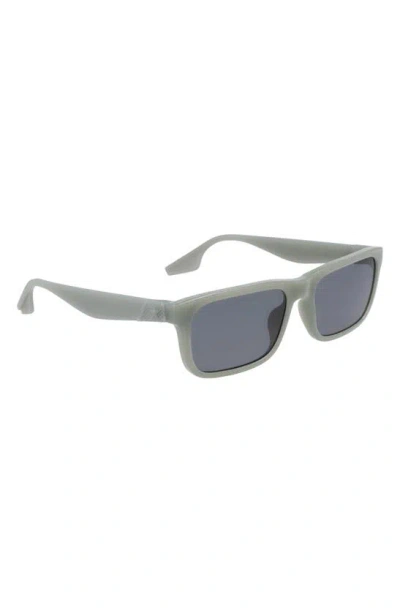 Shop Converse Restore 54mm Rectangular Sunglasses In Milky Summit Sage