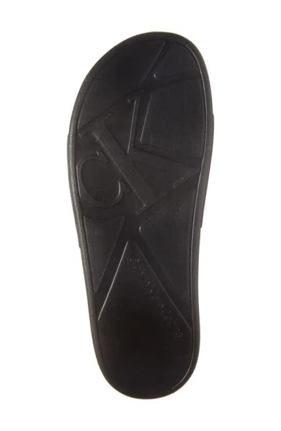Shop Calvin Klein Wiston Slide Sandal In Black/ Black