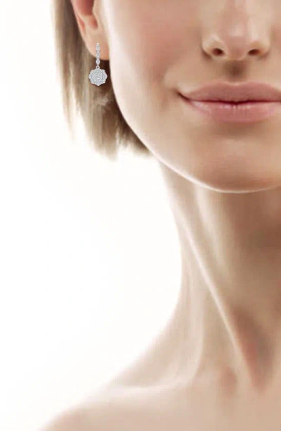 Zac Posen Truly  Diamond Dangle Earrings In White