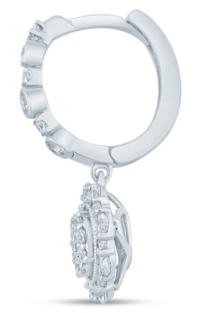 Zac Posen Truly  Diamond Dangle Earrings In White