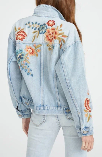 Shop Driftwood Maui Denim Jacket In Light Wash