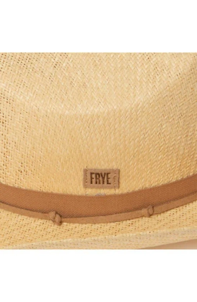 Shop Frye Straw Cowboy Hat In Natural