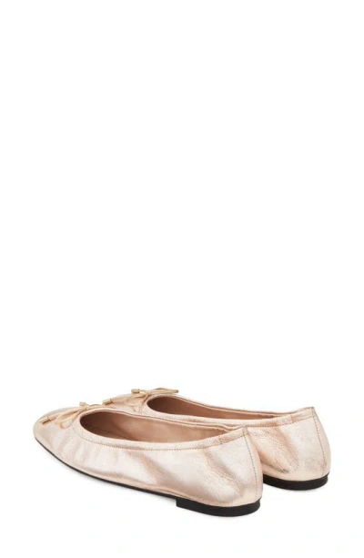 Stuart Weitzman Bow Flat In Ballet