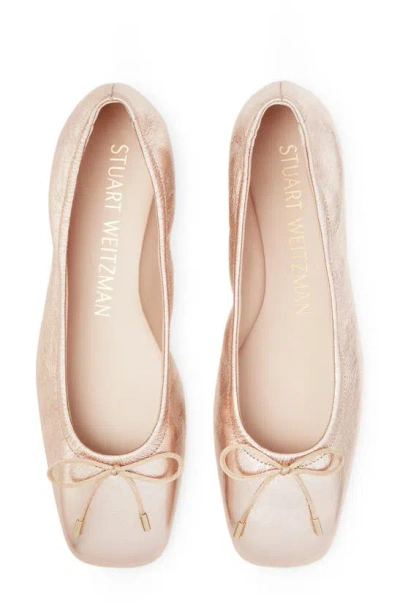 Stuart Weitzman Bow Flat In Ballet