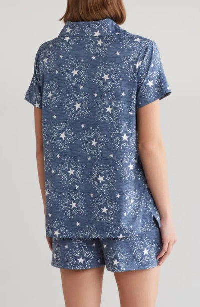 Shop Jaclyn Print Short Pajamas In Cora Stars Vintage Indigo