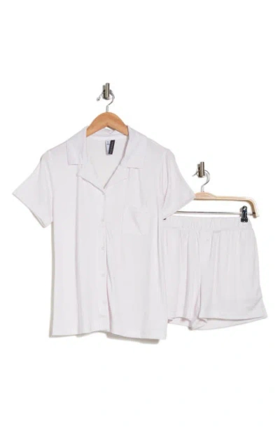 Shop Jaclyn Print Short Pajamas In Margie Vintage Stripe White