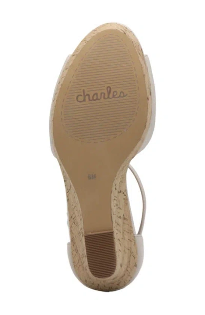 Shop Charles By Charles David Lois Platform Wedge Sandal In Ecru-sm