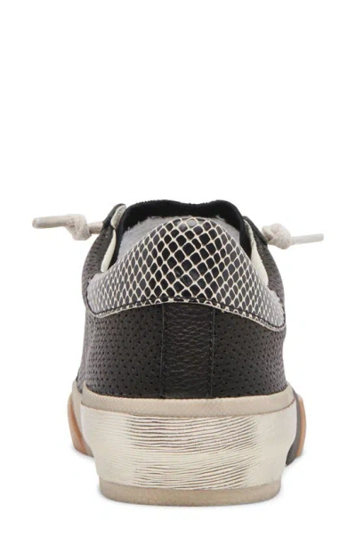 Shop Dolce Vita Zina Sneaker In Black/ Silver Perf
