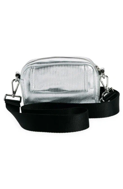 Shop Aimee Kestenberg Connie Convertible Bag In Stripe Embossed Silver