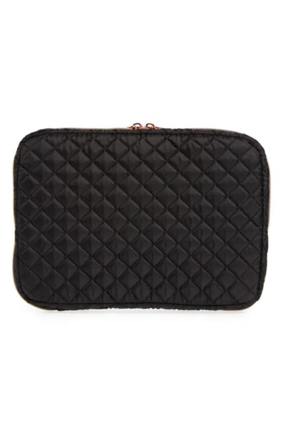 Mytagalongs Coco Quilt Hanging Cosmetic Case In Black