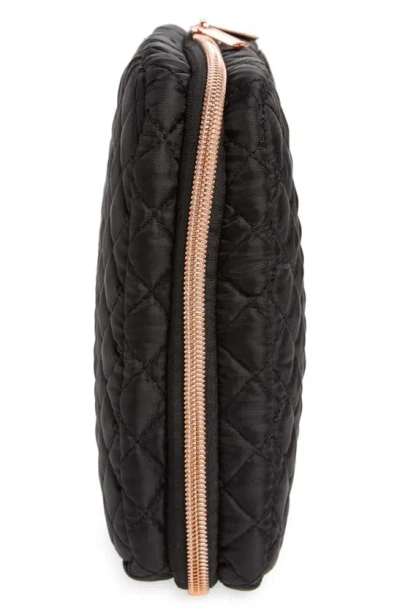 Mytagalongs Coco Quilt Hanging Cosmetic Case In Black