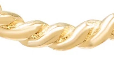 Shop A & M 14k Gold 10mm Tightrope Hoop Earrings