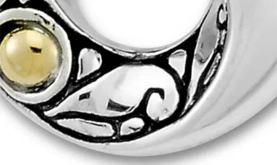Samuel B. Open Round Drop Earrings In Silver And Gold
