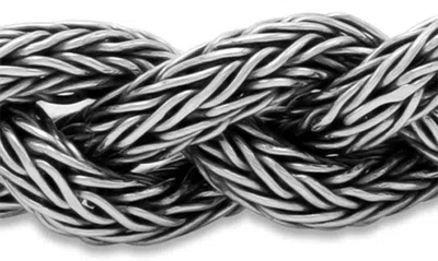 Samuel B. Sterling Silver Braided Chain Toggle Bracelet In Silver