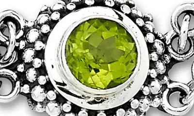 Samuel B. Round Stone Station Bracelet In Green