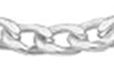 A & M Sterling Silver Cuban Link Necklace In Silver