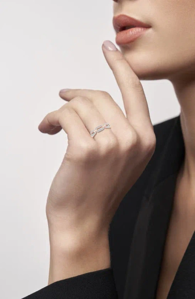 Zac Posen Truly  Diamond Link Ring In Pink